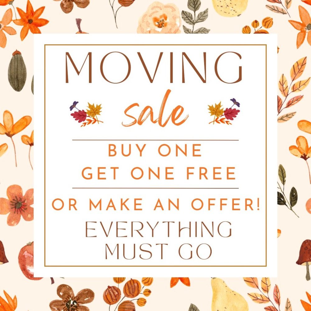 MOVING SALE!